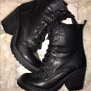 FOREVER 21 Women's Black Combat Boots
