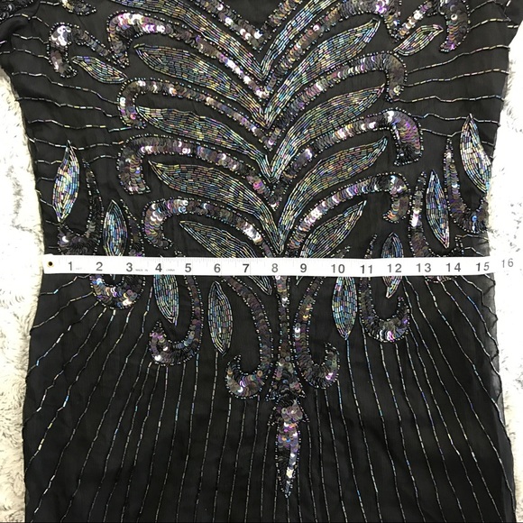 VTG Mark & John B2  Heavily Beaded Sequins S Dress - Picture 8 of 8