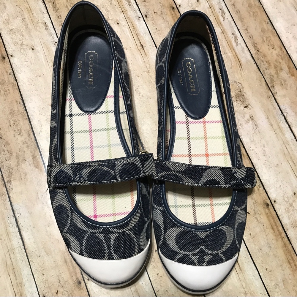 Coach Denim Margo Sneakers Size 9.5M (Shoes Only)