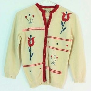 40s True Vintage cardigan Bobbie Brooks sweater s