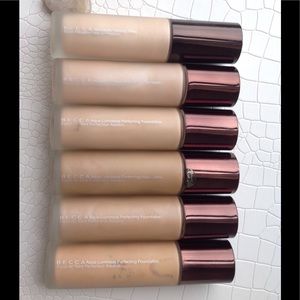5 BECCA Aqua Lum. Foundations + Backlight Primer