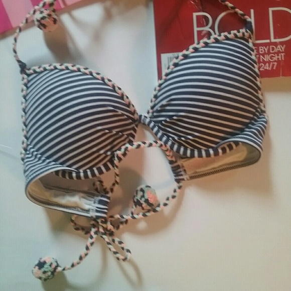 Victorias Secret  Other - New  Victoria's Secret NAVY Stripe bikini top 32A