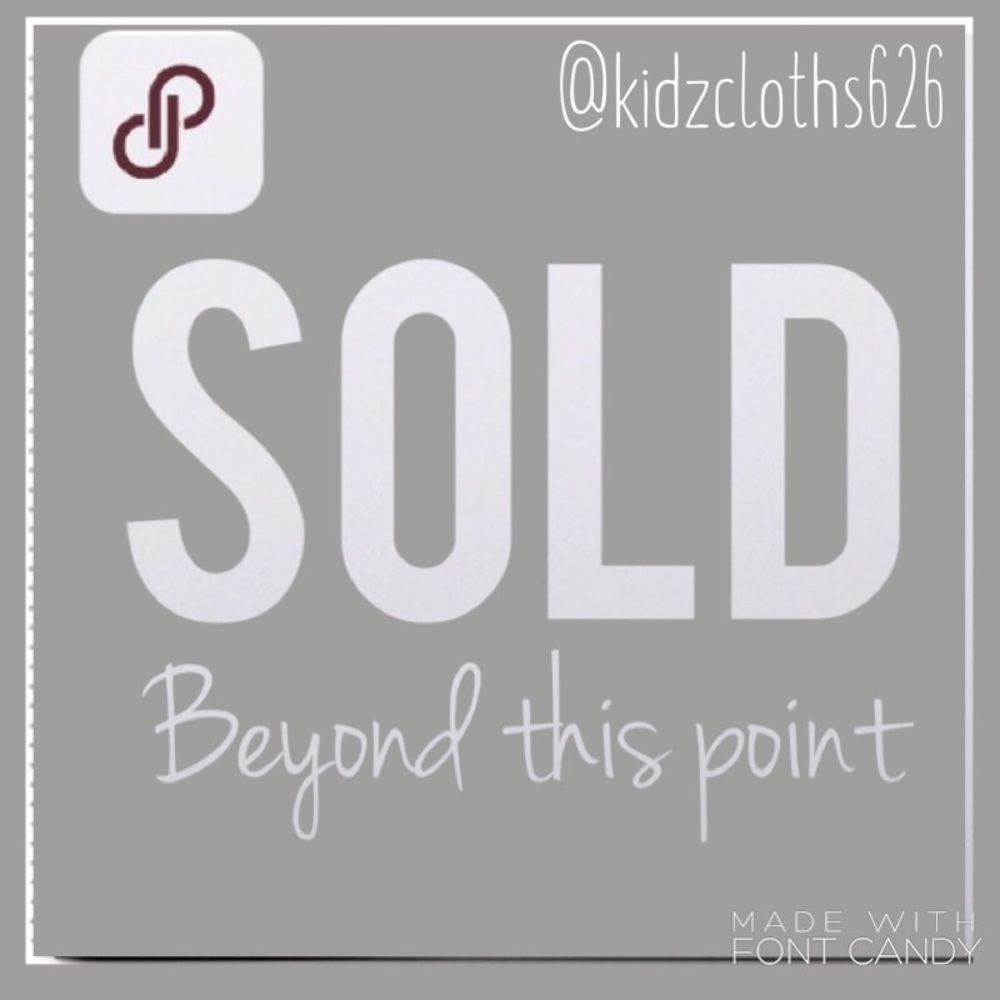 All Items beyond this point are SOLD