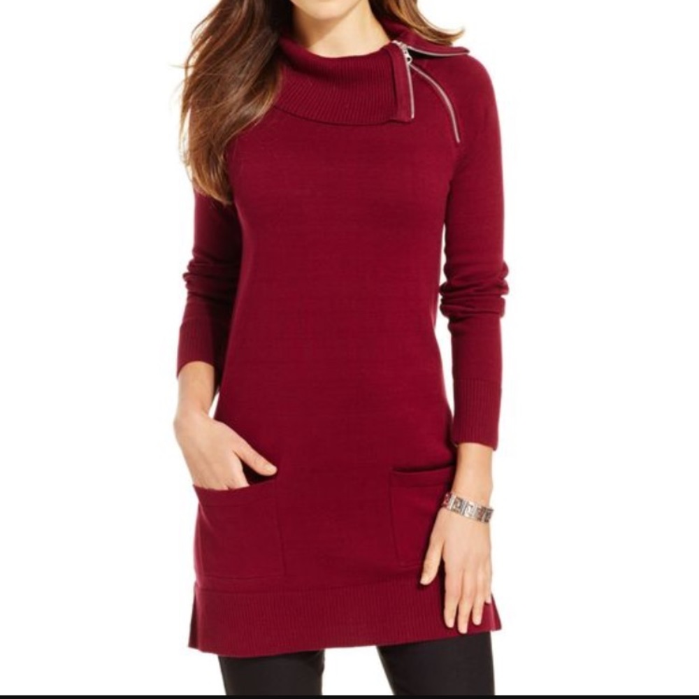 Jeanne Pierre Maroon Tunic
