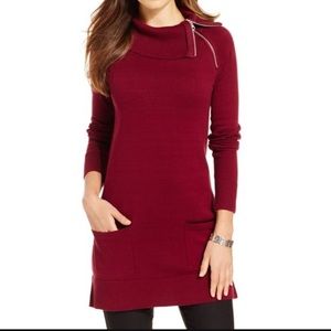 Jeanne Pierre Maroon Tunic