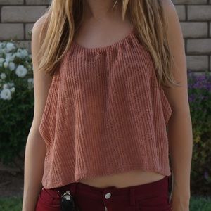 Hanger 221 Pink Spaghetti Strap Top Sz Small EUC