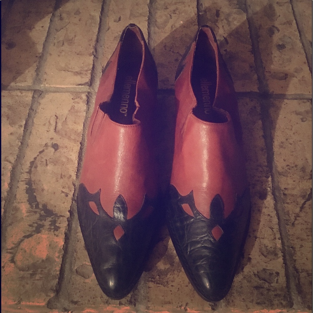 Black and Brown Short Boots