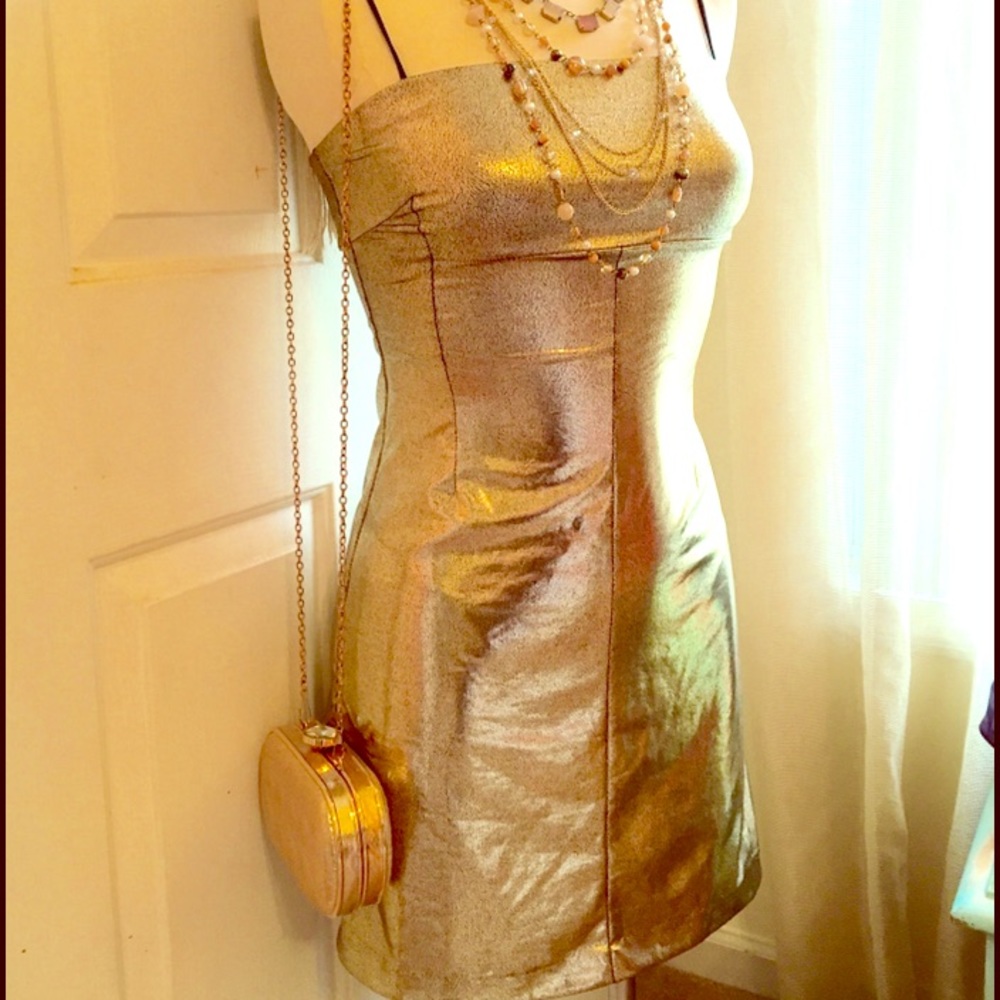 Gold Sexy Dress - Urban Outfitters