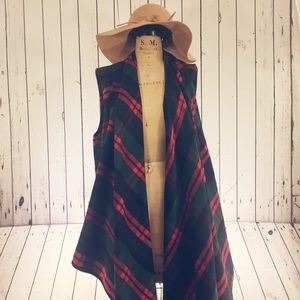 Buffalo Plaid %100 Cotton Vest Wrap