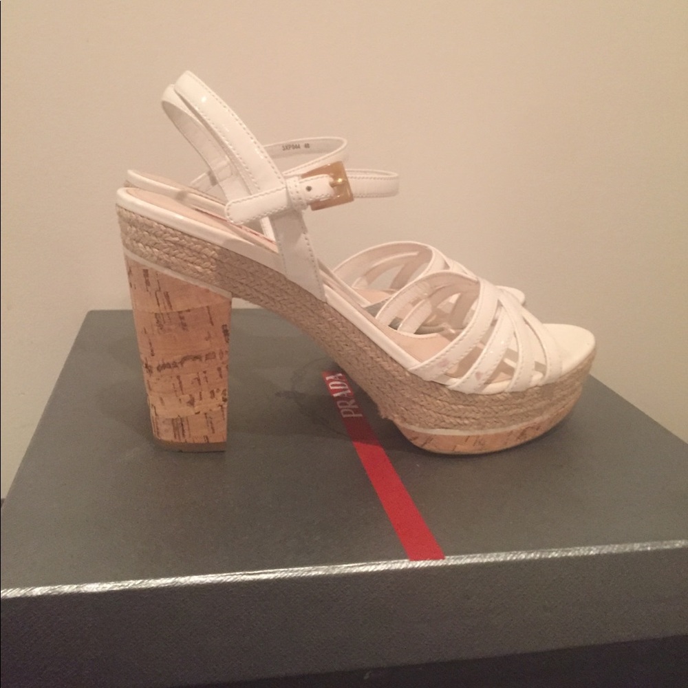New Authentic Prada Sandal Wedge Size 40