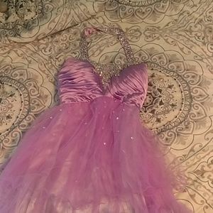 Purple prom dress