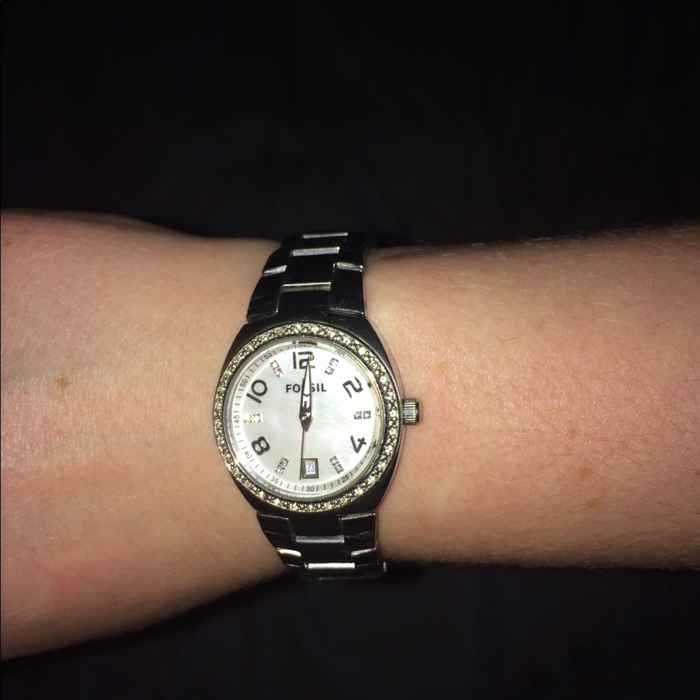 Fossil watch with Swarovski crystals!