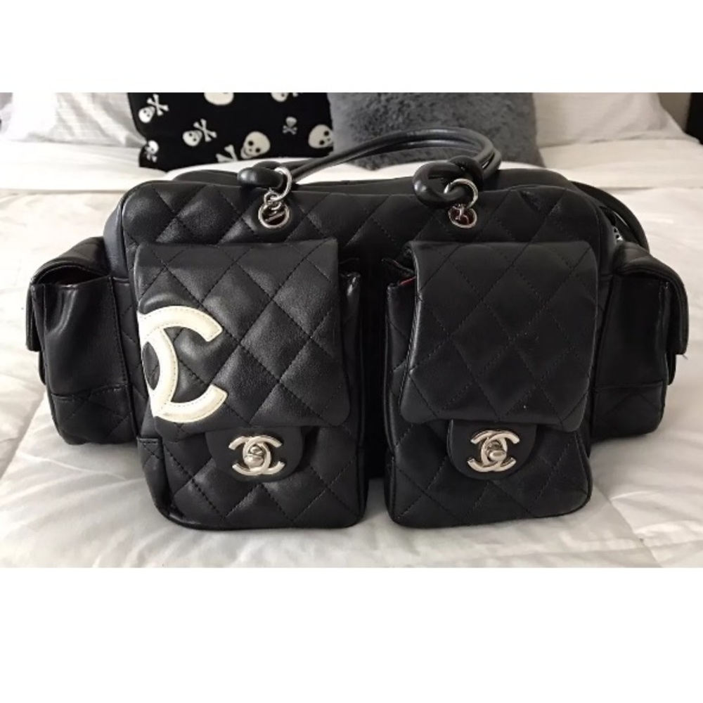 CHANEL Cambon Reporter Quilted Handbag - Authentic