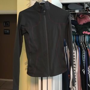 Lulu Lemon Grey and Pink Jacket