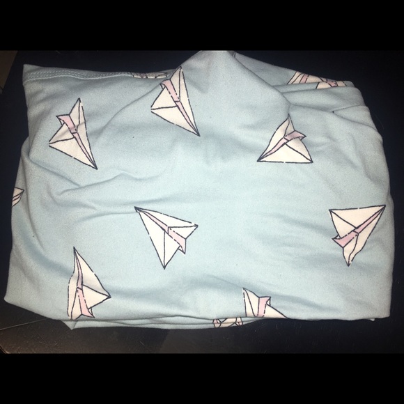 Lularoe vintage original waistband paper planes os - Picture 1 of 1