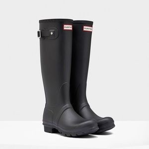 Matte Black Hunter Rain Boots