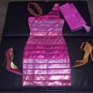 AS U WISH SEQUINS DRESS