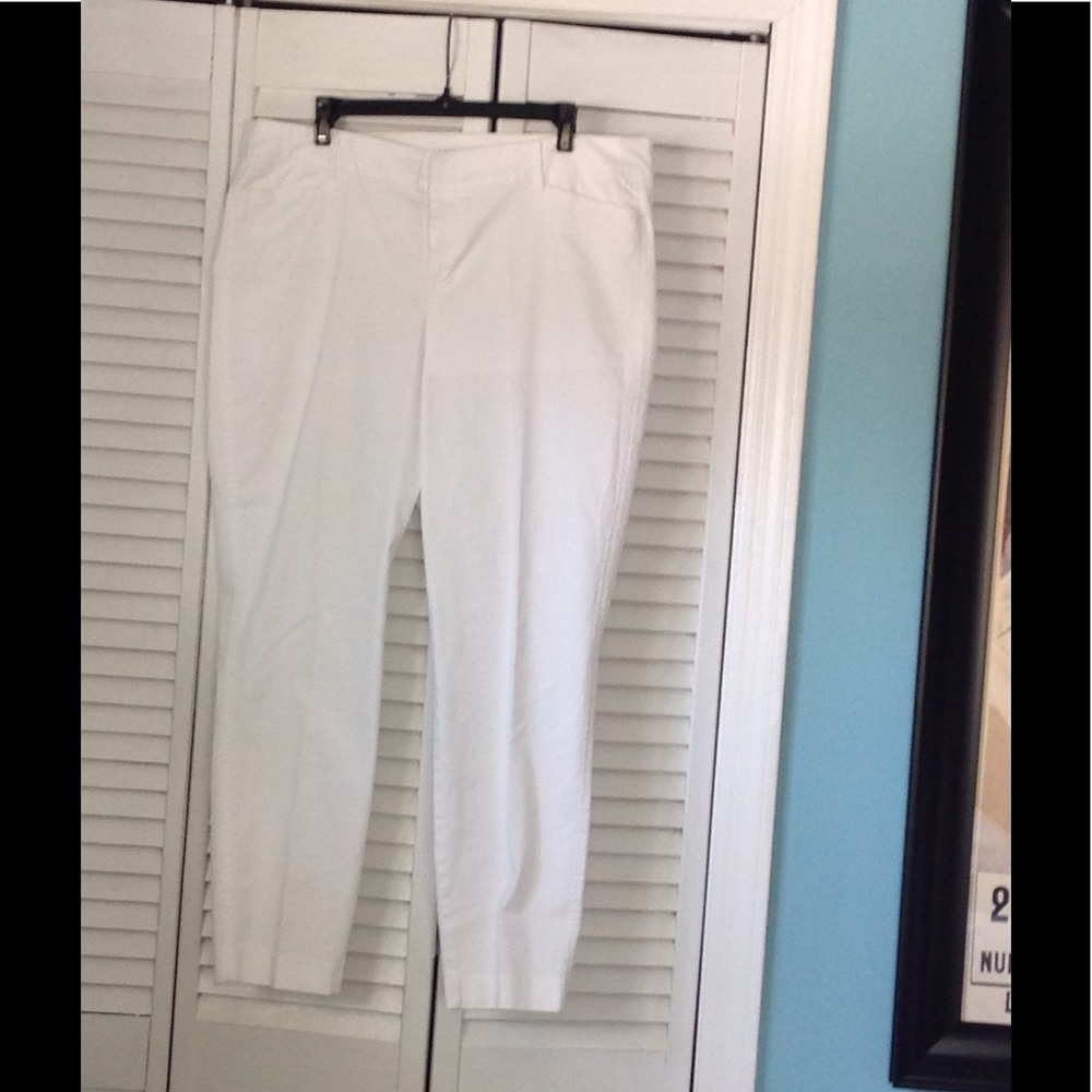 Crisp White Cotton Pant