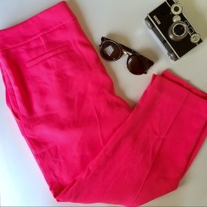J.Crew Hot Pink Cropped Trousers