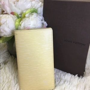 Louis Vuitton Epi checkbook & CC Wallet