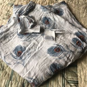 GUC Aden + Anais Peacock Feather Bamboo Swaddle
