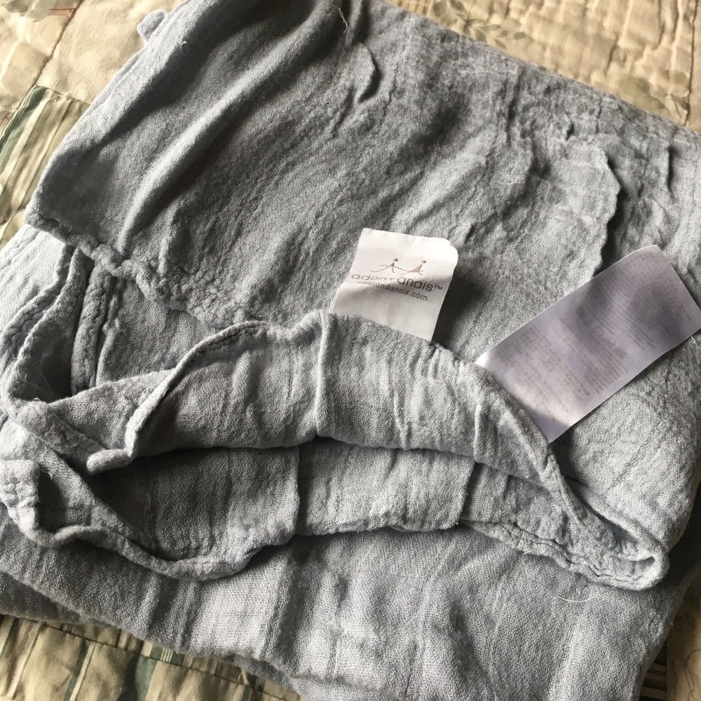 Solid Grey Aden + Anais Bamboo Swaddle GUC