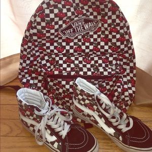 special edition Vans skate hi with backpack