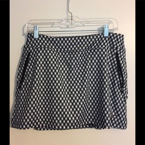 Nike Golf Skirt Black/White Check DriFit Size Med