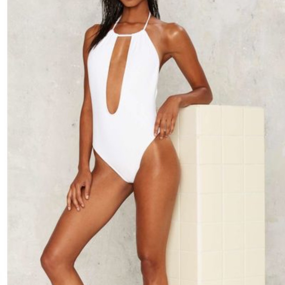 Nasty Gal Bohemian Rhapsody Halter Swimsuit