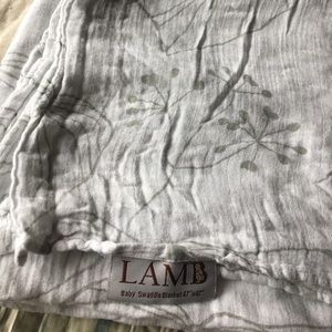 Lamb Bamboo Swaddle Blanket.  Just like Aden Anais