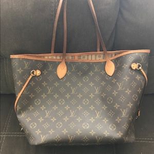 Louis Vuitton Neverfull Mm Monogram brown tote bag
