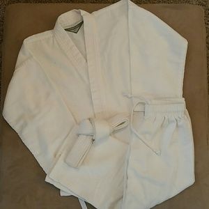 Kids karate/martial arts uniform and white belt