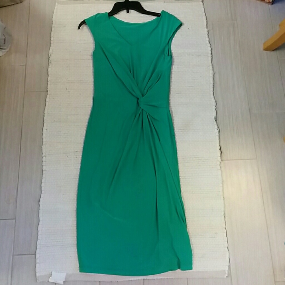 Lycra Jersey Sleeveless Knotted Dress