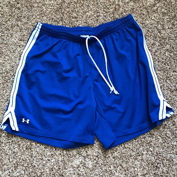 Under Armour Pants - Blue under armour running soccer shorts