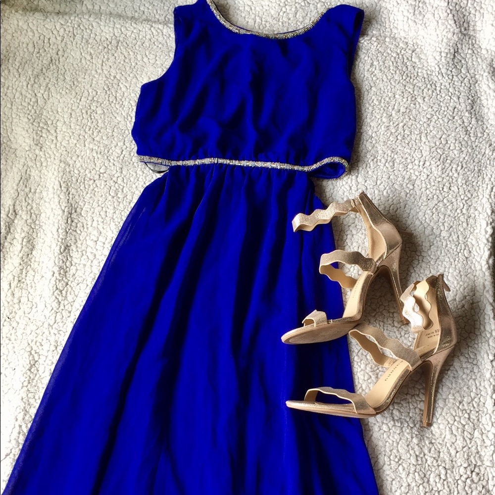 Royal Blue Elegant Dress PROM, Graduation