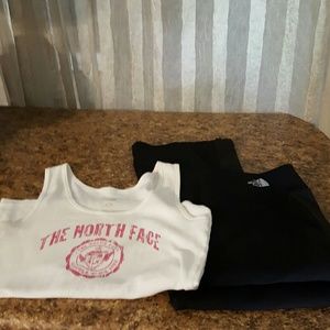 North Face 2 pc Set : Pants  L , Tank M