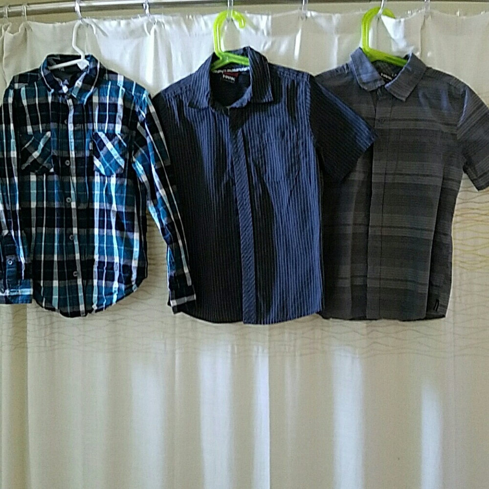 7 Boys Bundle of Button Up Skater Dress Shirts