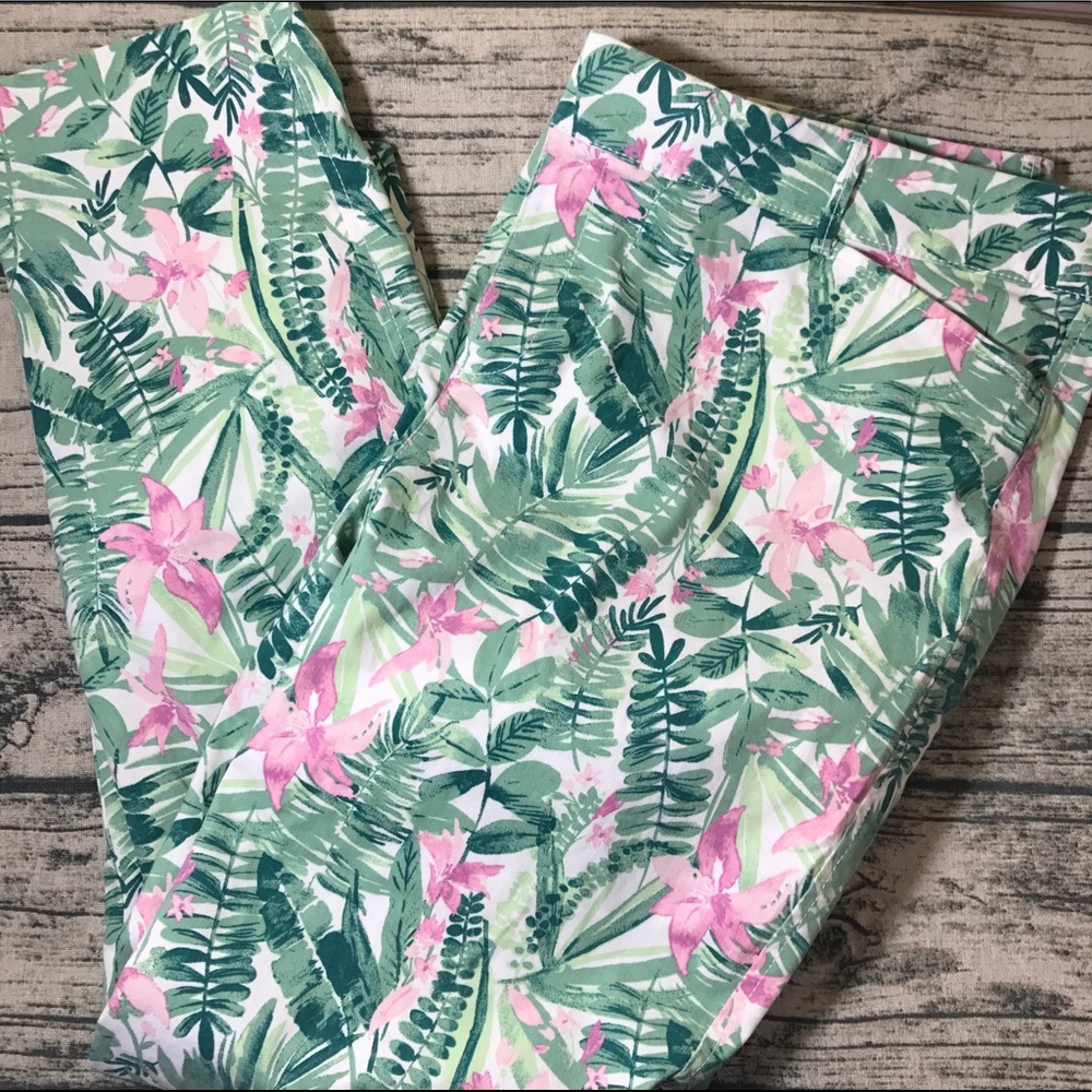 Floral PIXIE Chino pant 🌴🌺🌸