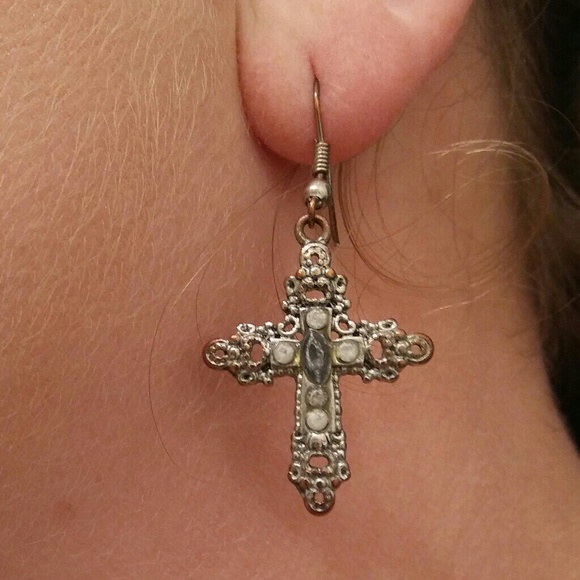 Lucky Brand Jewelry - Lucky Brand cross earrings