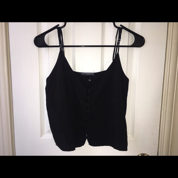 Brandy Melville cotton black button Griffin tank. - Picture 2 of 2
