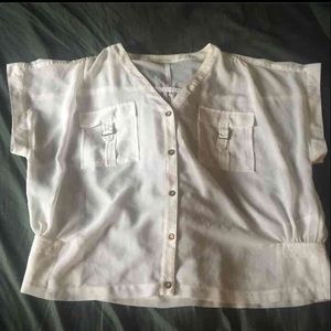 White Bebe Top