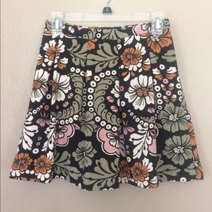 H&M 1960's Mod Floral Miniskirt Size 4 // Small