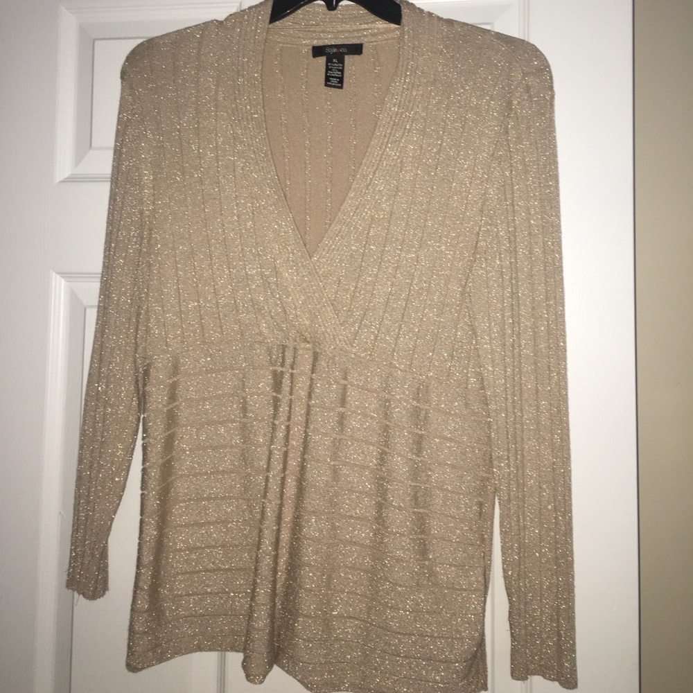 Gold Flecked Sweater/Shirt