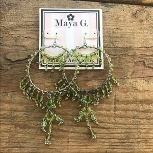 Gorgeous Green Chandelier Earrings