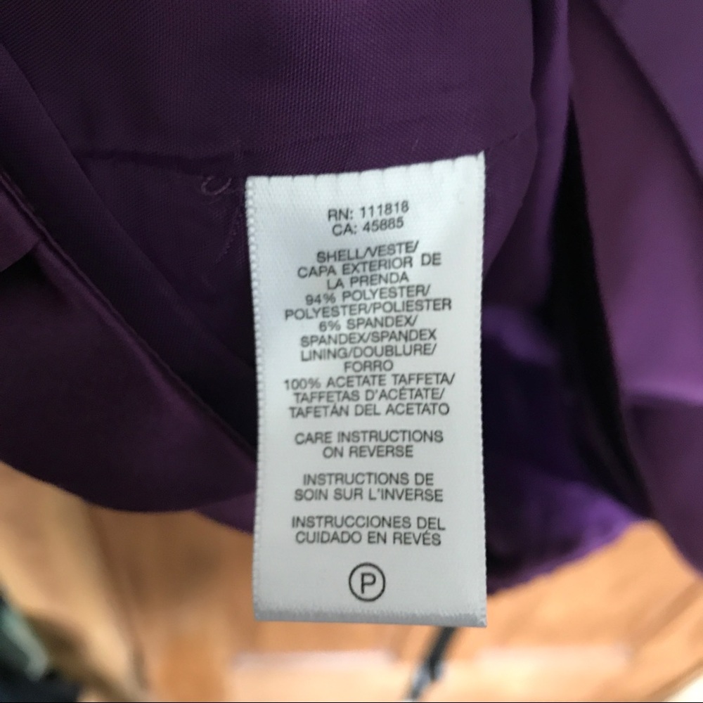 Michael Kors Pleated Tunic Dress | Purple | Petite M - Picture 6 of 7