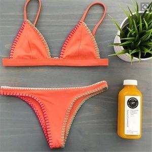 Orange neoprene bikini🍊