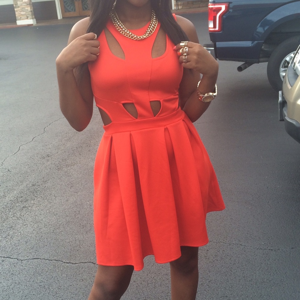 Cutout mini dress