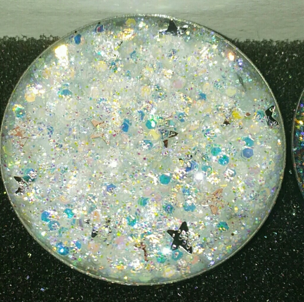 Galaxy pressed glitter