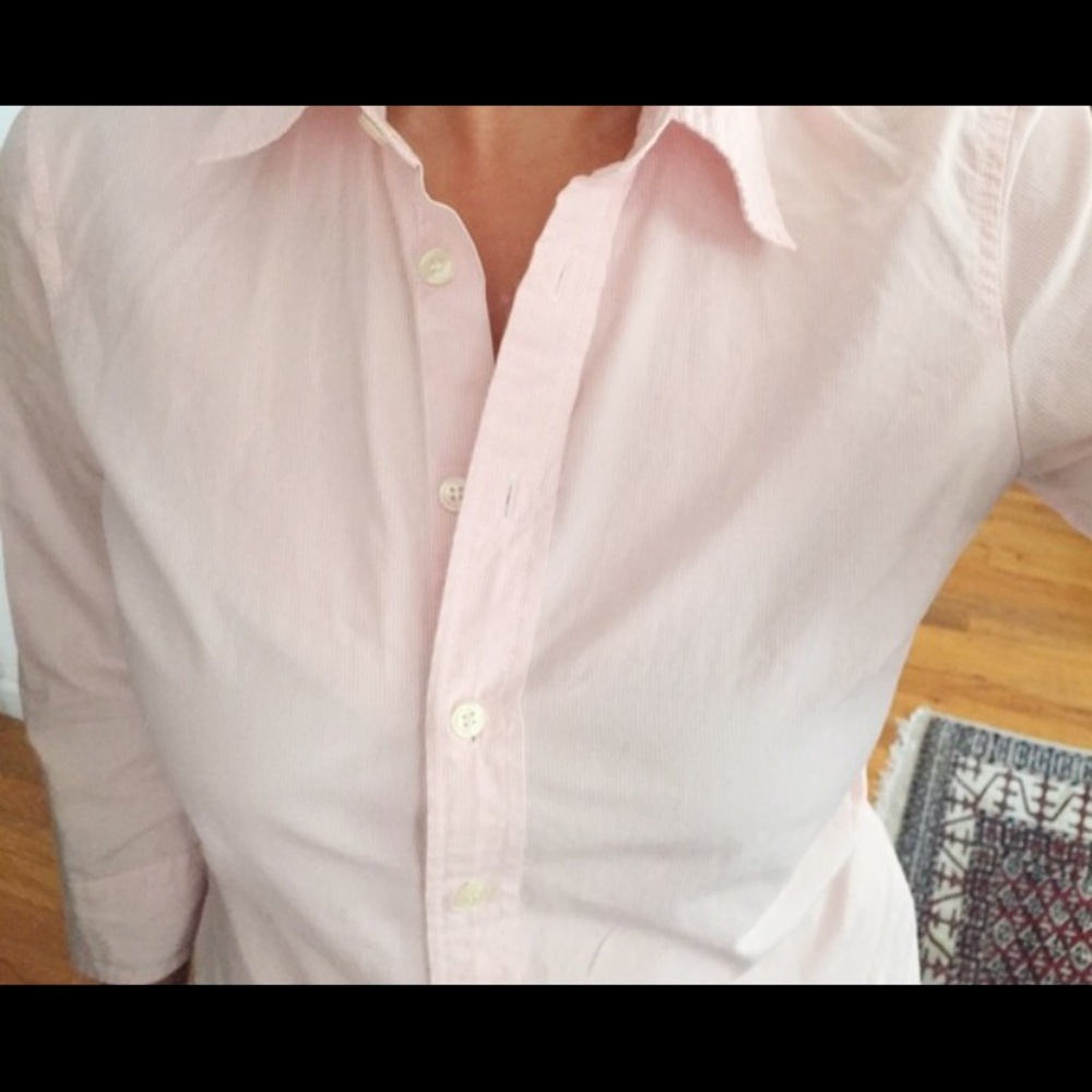 Pink pinstripe J.Crew  button down