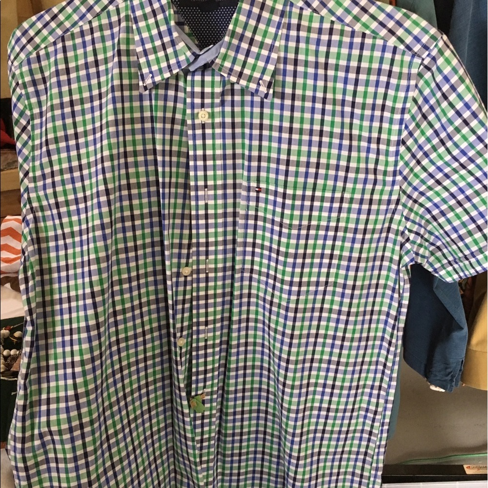 Tommy Hilfiger men's cotton S/S camp shirt